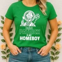 St. Patrick Is My Homeboy Funny Irish Women's T-Shirt thumb 2