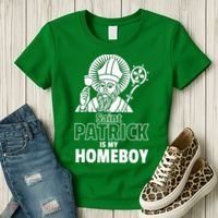 St. Patrick Is My Homeboy Funny Irish Women's T-Shirt thumb 3