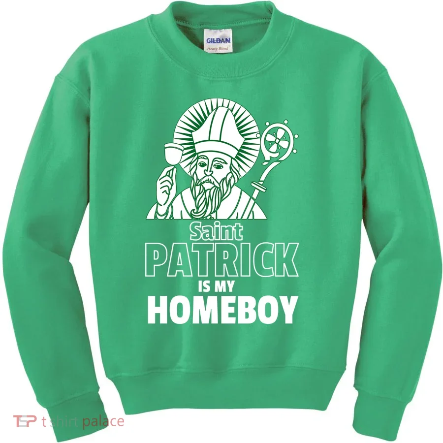 St. Patrick Is My Homeboy Funny Irish Kids Sweatshirt