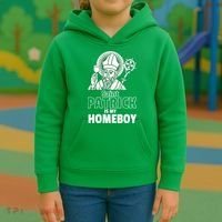 St. Patrick Is My Homeboy Funny Irish Kids Hoodie thumb 3