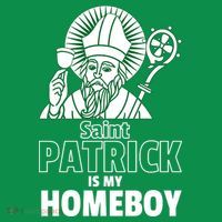 St. Patrick Is My Homeboy Funny Irish Kids Long Sleeve Shirt thumb 2