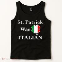 St. Patrick Was Italian Funny St Patricks Day Tank Top thumb 2