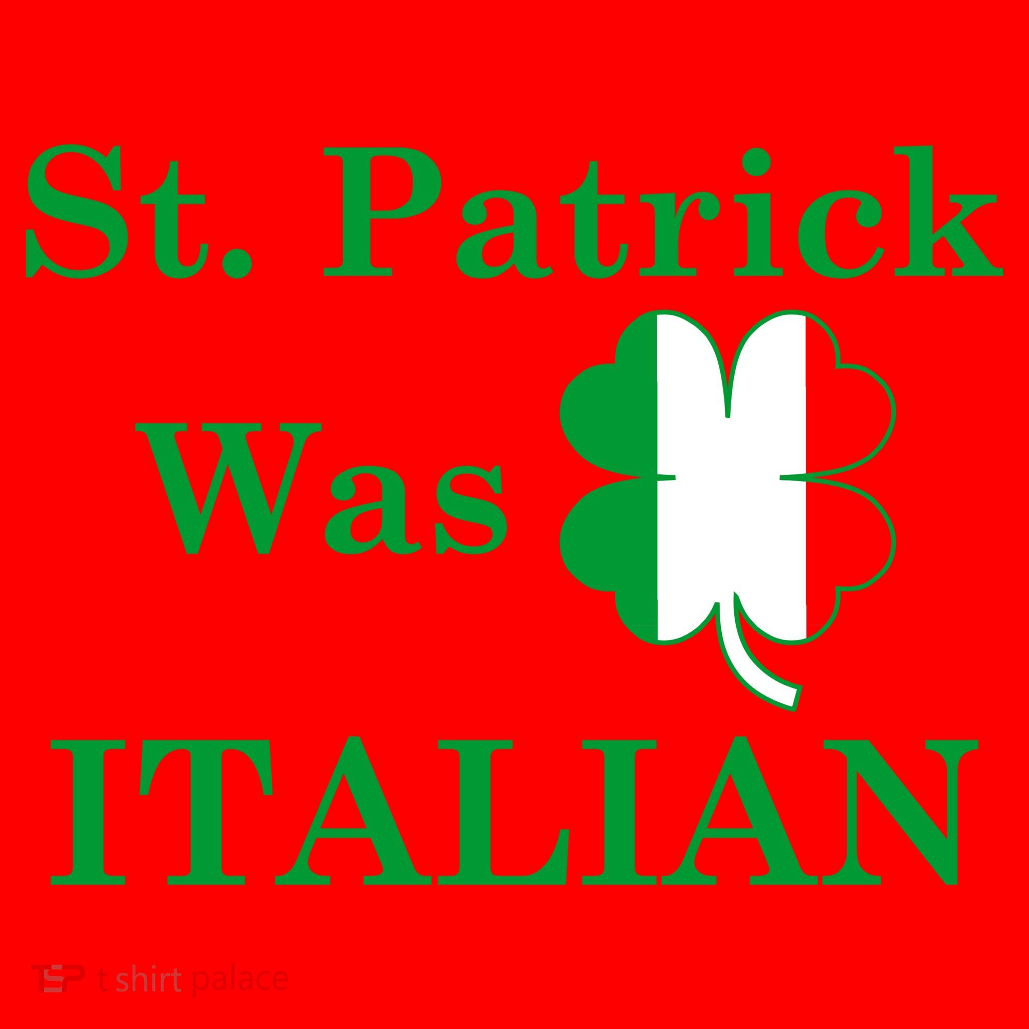 St. Patrick Was Italian Funny St Patricks Day Santa Hat