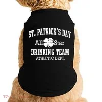 St. Patrick's Day All Star Drinking Team Doggie Tank thumb 0