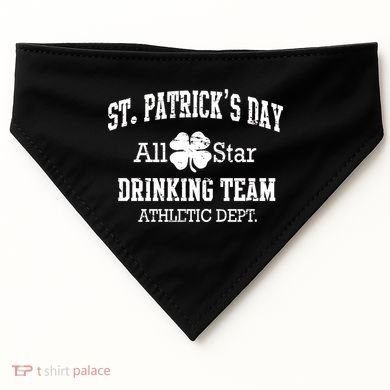 St. Patrick's Day All Star Drinking Team USA-Made Doggie Bandana