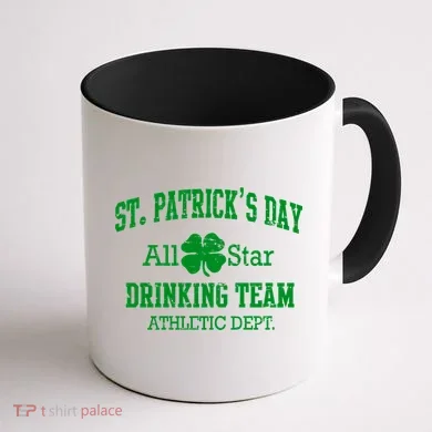 St. Patrick's Day All Star Drinking Team Coffee Mug back