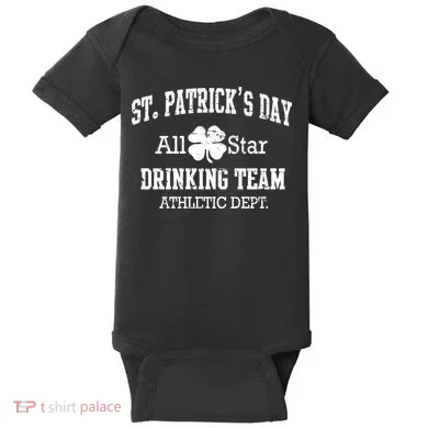 St. Patrick's Day All Star Drinking Team Baby Bodysuit