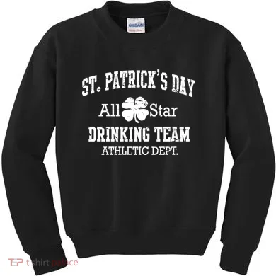 St. Patrick's Day All Star Drinking Team Kids Sweatshirt