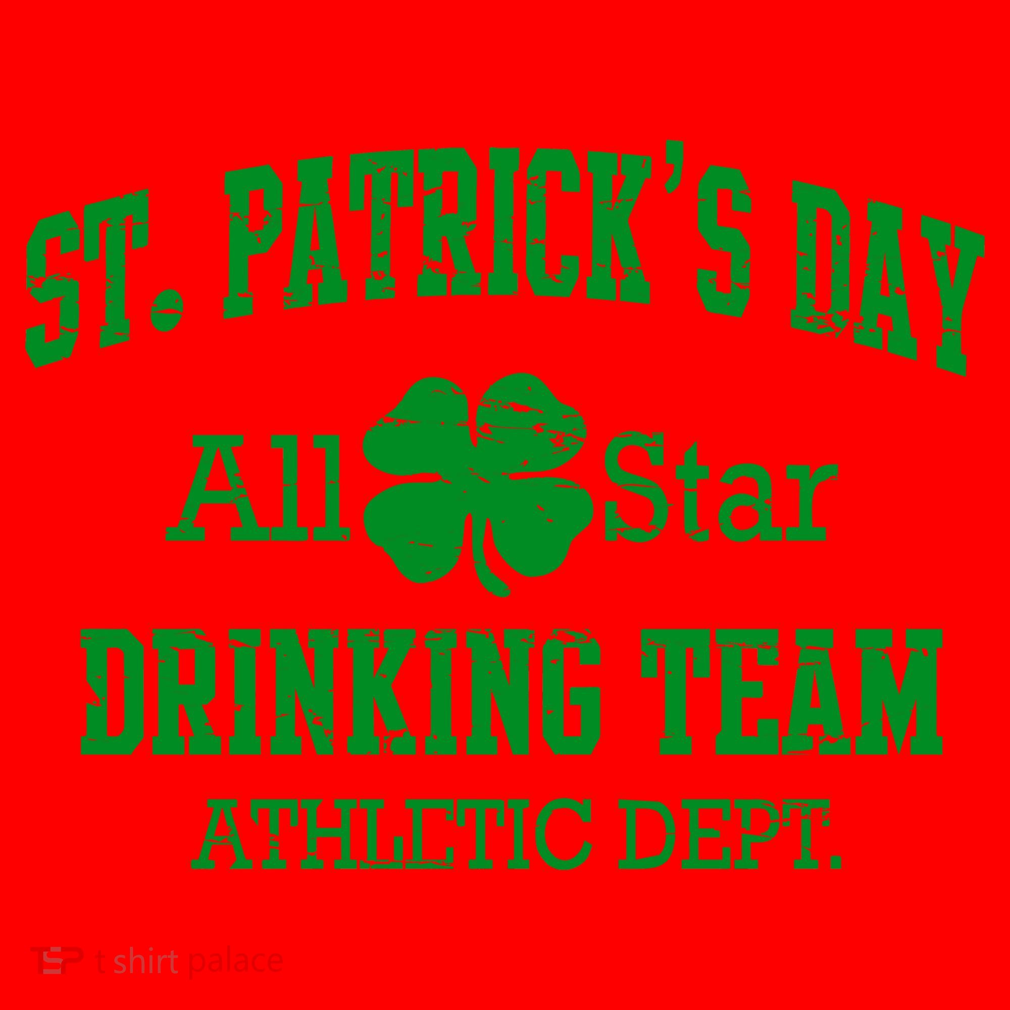St. Patrick's Day All Star Drinking Team Santa Hat