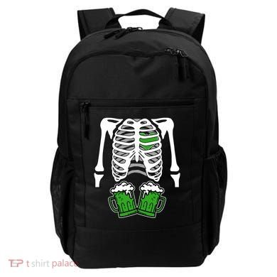 St. Patrick's Day Beer Rib Cage Skeleton Backpack