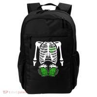 St. Patrick's Day Beer Rib Cage Skeleton Backpack thumb 0