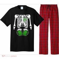 St. Patrick's Day Beer Rib Cage Skeleton Pajama Set thumb 0