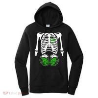 St. Patrick's Day Beer Rib Cage Skeleton Women's Hoodie thumb 0