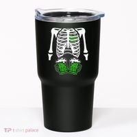 St. Patrick's Day Beer Rib Cage Skeleton Tumbler thumb 0