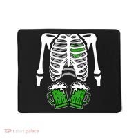 St. Patrick's Day Beer Rib Cage Skeleton Mousepad thumb 0