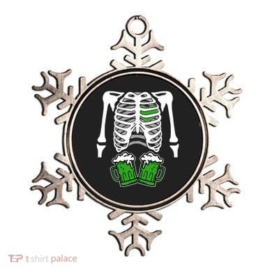 St. Patrick's Day Beer Rib Cage Skeleton Ornament
