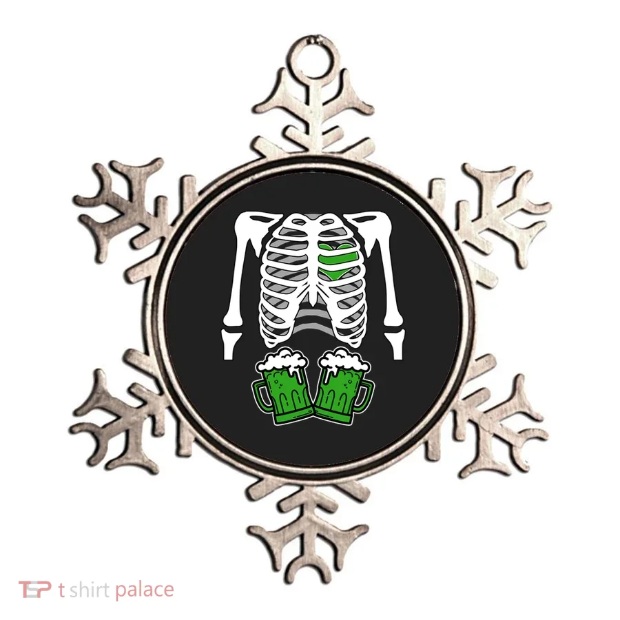 St. Patrick's Day Beer Rib Cage Skeleton Ornament