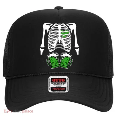St. Patrick's Day Beer Rib Cage Skeleton Hat