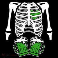 St. Patrick's Day Beer Rib Cage Skeleton Tank Top thumb 6