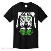 St. Patrick's Day Beer Rib Cage Skeleton Kids T-Shirt thumb 0