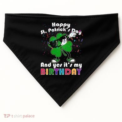 St. Patrick's Day Birthday USA-Made Doggie Bandana