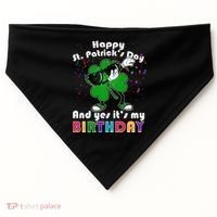 St. Patrick's Day Birthday USA-Made Doggie Bandana thumb 0