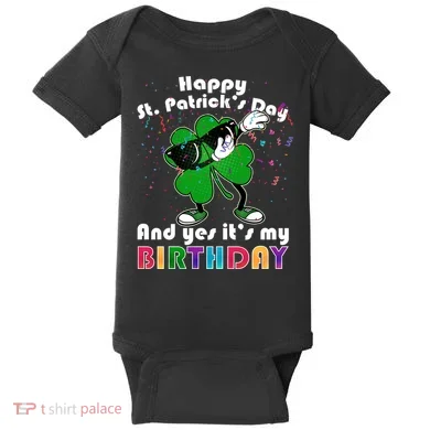 St. Patrick's Day Birthday Baby Bodysuit