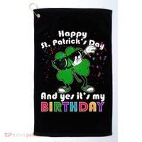 St. Patrick's Day Birthday Golf Towel thumb 0