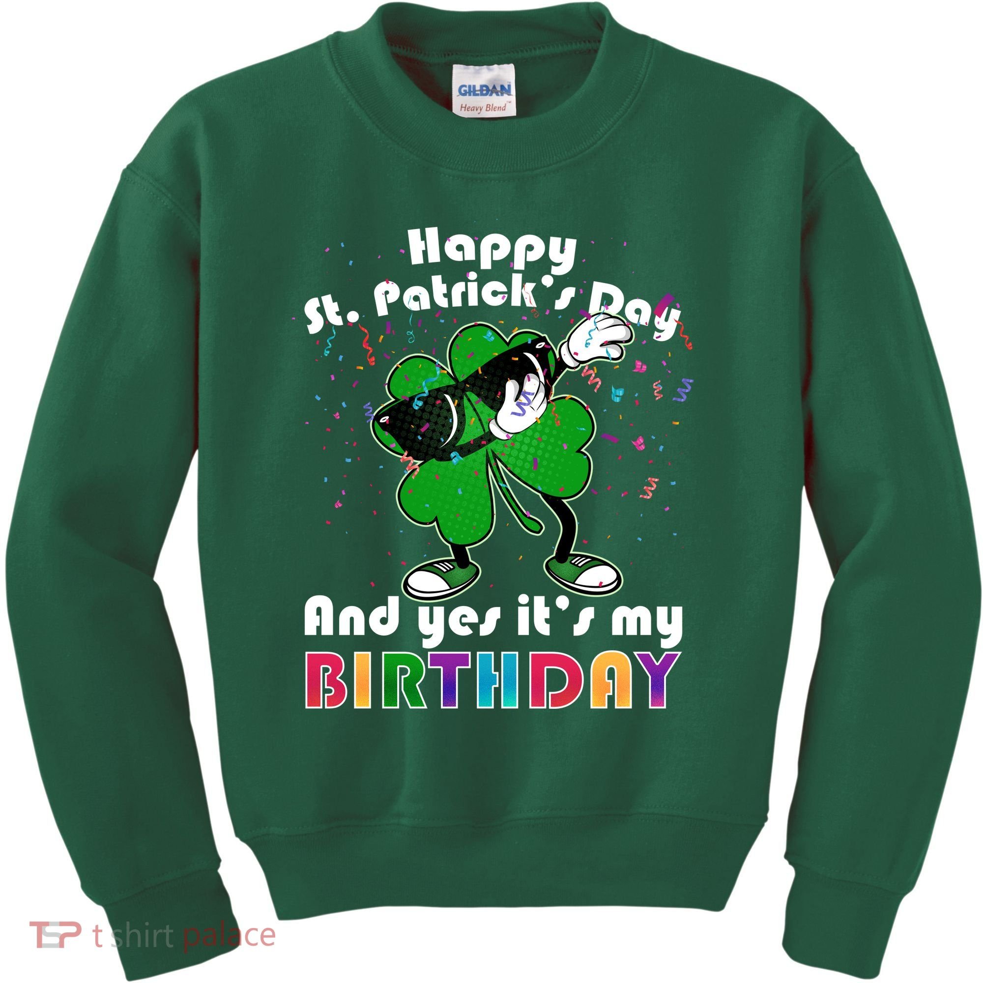 St. Patrick's Day Birthday Kids Sweatshirt