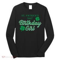 St. Patrick's Day Birthday Girl Long Sleeve Shirt thumb 0