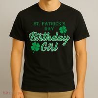 St. Patrick's Day Birthday Girl T-Shirt thumb 3