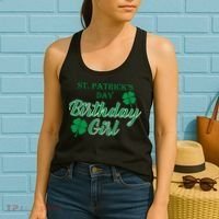 St. Patrick's Day Birthday Girl Women's Tank Top thumb 2