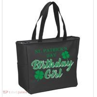 St. Patrick's Day Birthday Girl Tote Bag thumb 2