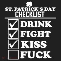 St. Patrick's Day Checklist (Dirty) Women's Sweatshirt thumb 2