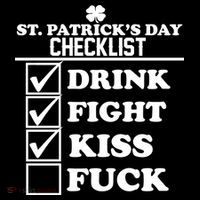 St. Patrick's Day Checklist (Dirty) USA-Made Doggie Bandana thumb 2