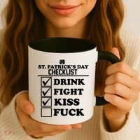 St. Patrick's Day Checklist (Dirty) Coffee Mug thumb 3