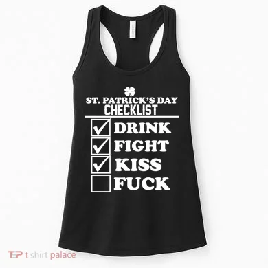 St. Patrick's Day Checklist (Dirty) Women's Tank Top