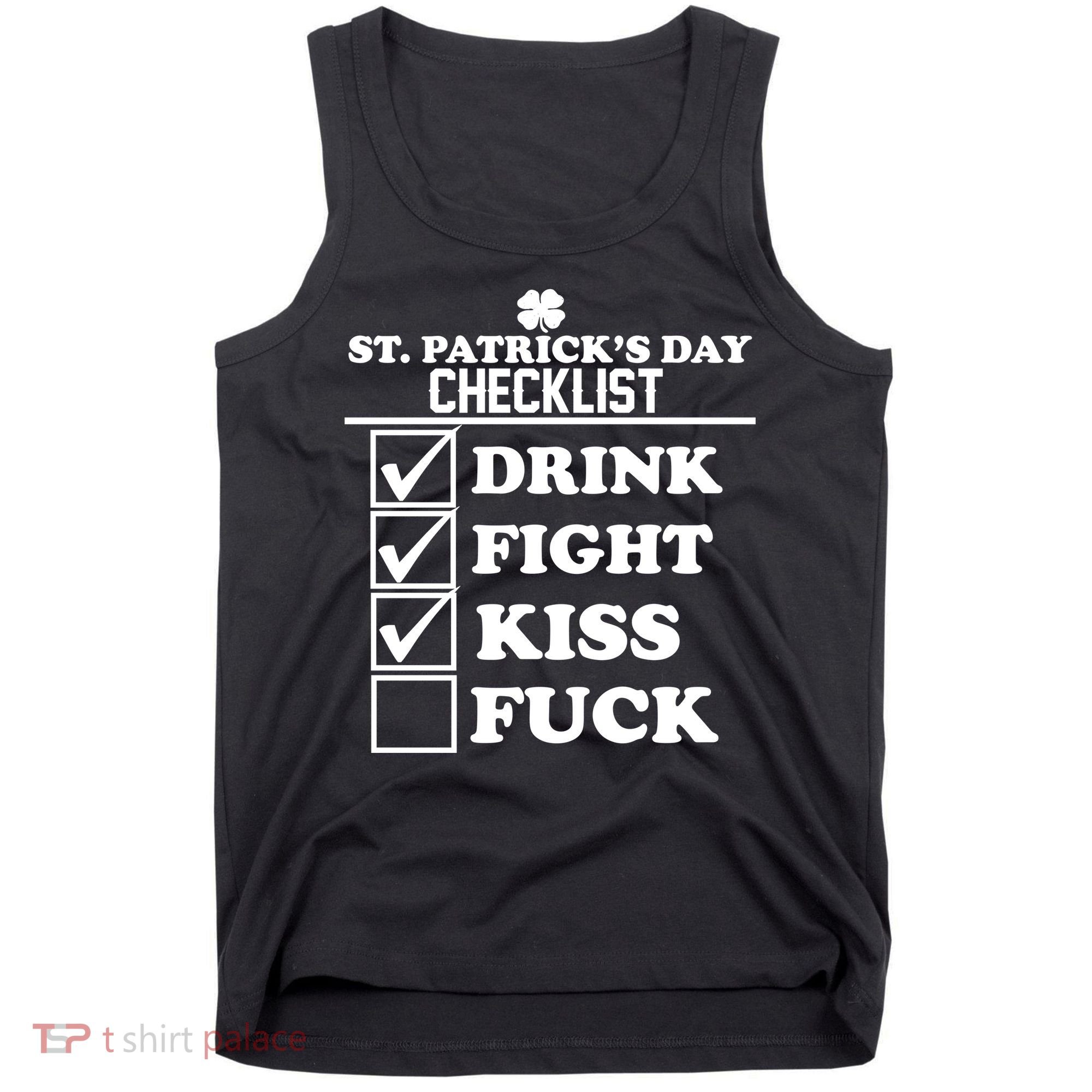 St. Patrick's Day Checklist (Dirty) Tank Top