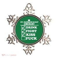 St. Patrick's Day Checklist (Dirty) Ornament thumb 0