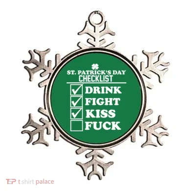St. Patrick's Day Checklist (Dirty) Ornament