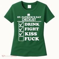 St. Patrick's Day Checklist (Dirty) Women's T-Shirt thumb 0