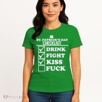 St. Patrick's Day Checklist (Dirty) Women's T-Shirt thumb 4