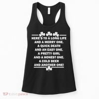 St. Patrick's Day Cold Beer Toast Women's Tank Top thumb 0