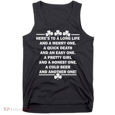 St. Patrick's Day Cold Beer Toast Tank Top