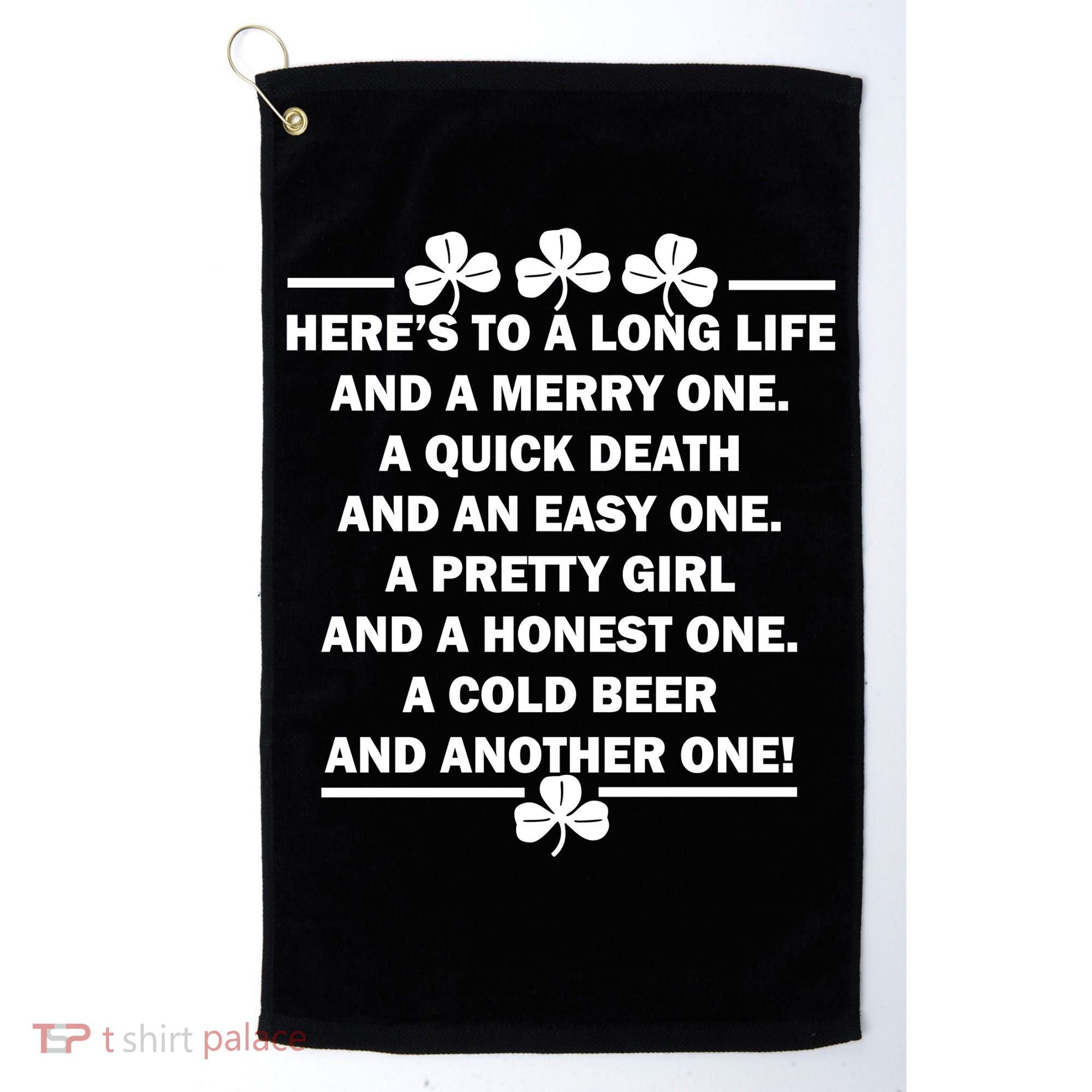 St. Patrick's Day Cold Beer Toast Golf Towel