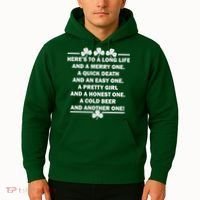 St. Patrick's Day Cold Beer Toast Hoodie thumb 2