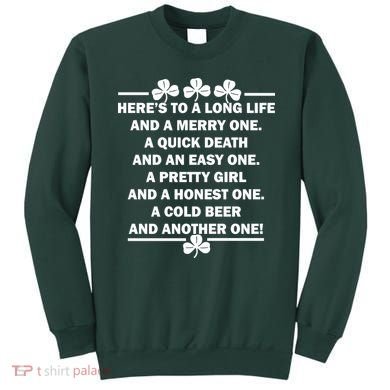 St. Patrick's Day Cold Beer Toast Sweatshirt