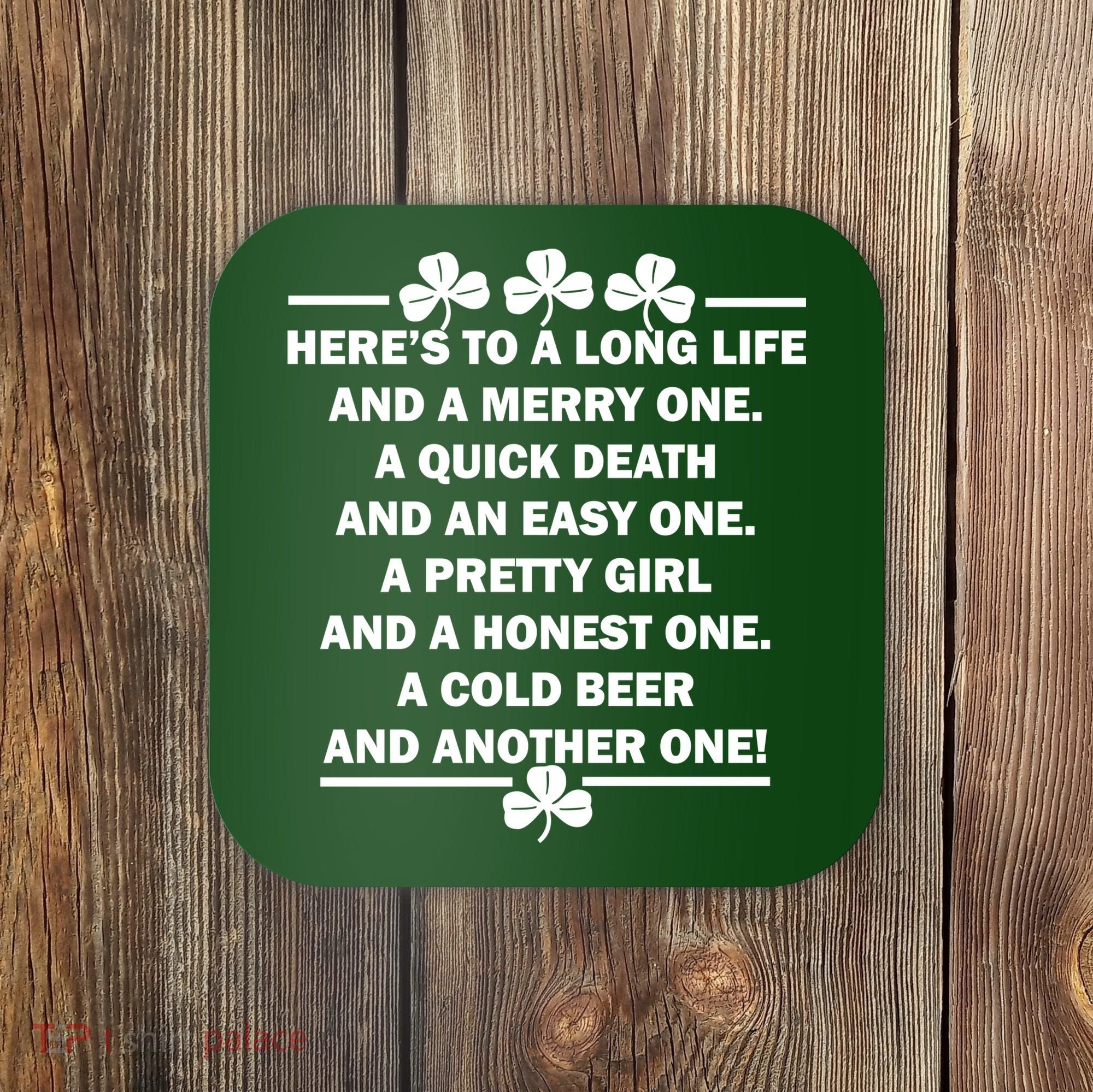 St. Patrick's Day Cold Beer Toast Coaster
