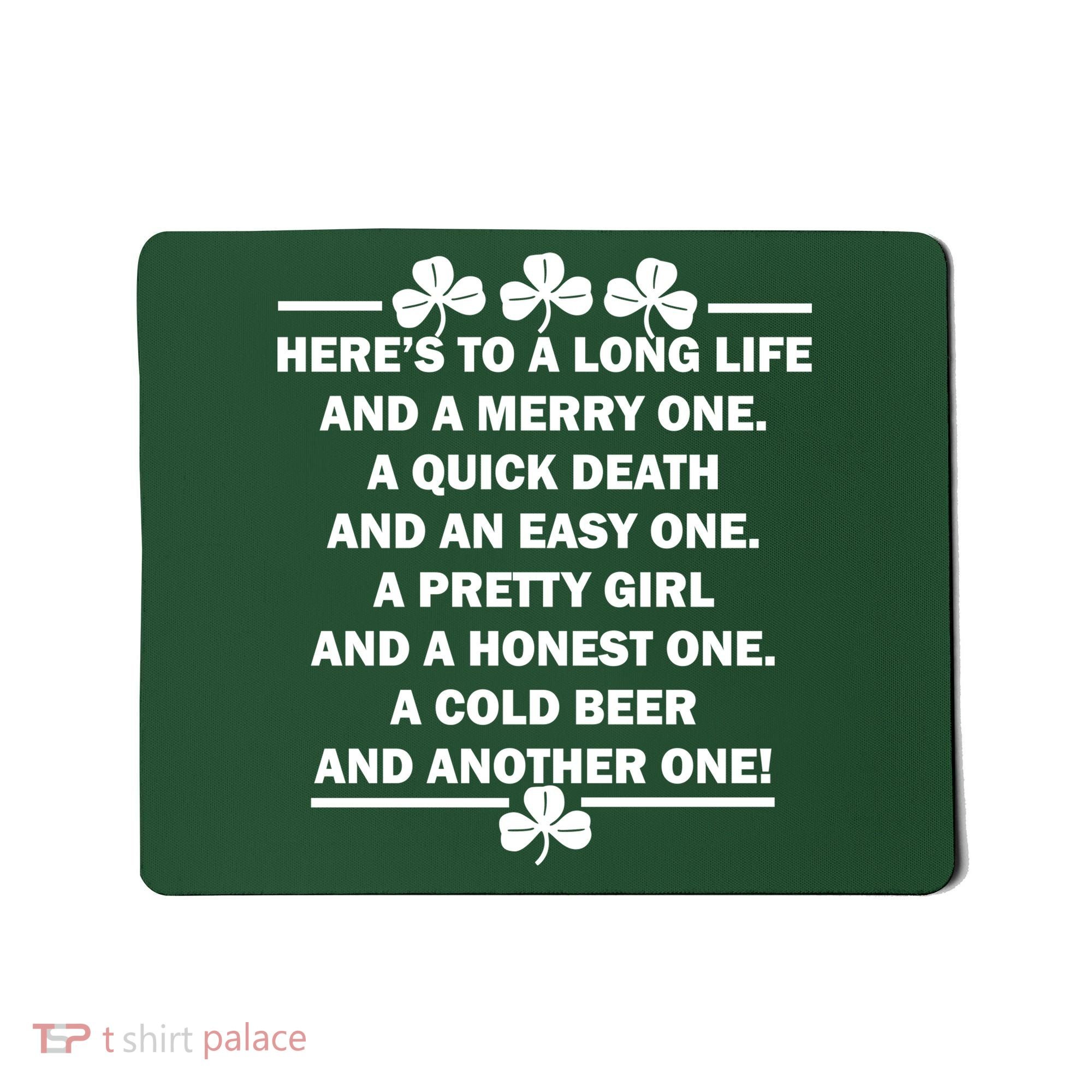 St. Patrick's Day Cold Beer Toast Mousepad