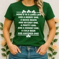 St. Patrick's Day Cold Beer Toast Women's T-Shirt thumb 2
